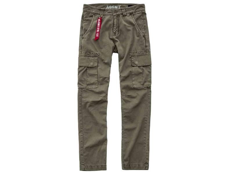 Alpha Industries Agent nadrág, dark olive, 32 Nadrág Agent khaki nadrág Alpha Industries